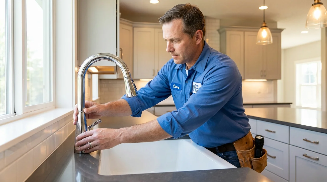 Kitchen faucet installation by Johns Plumbing LLC in Osprey