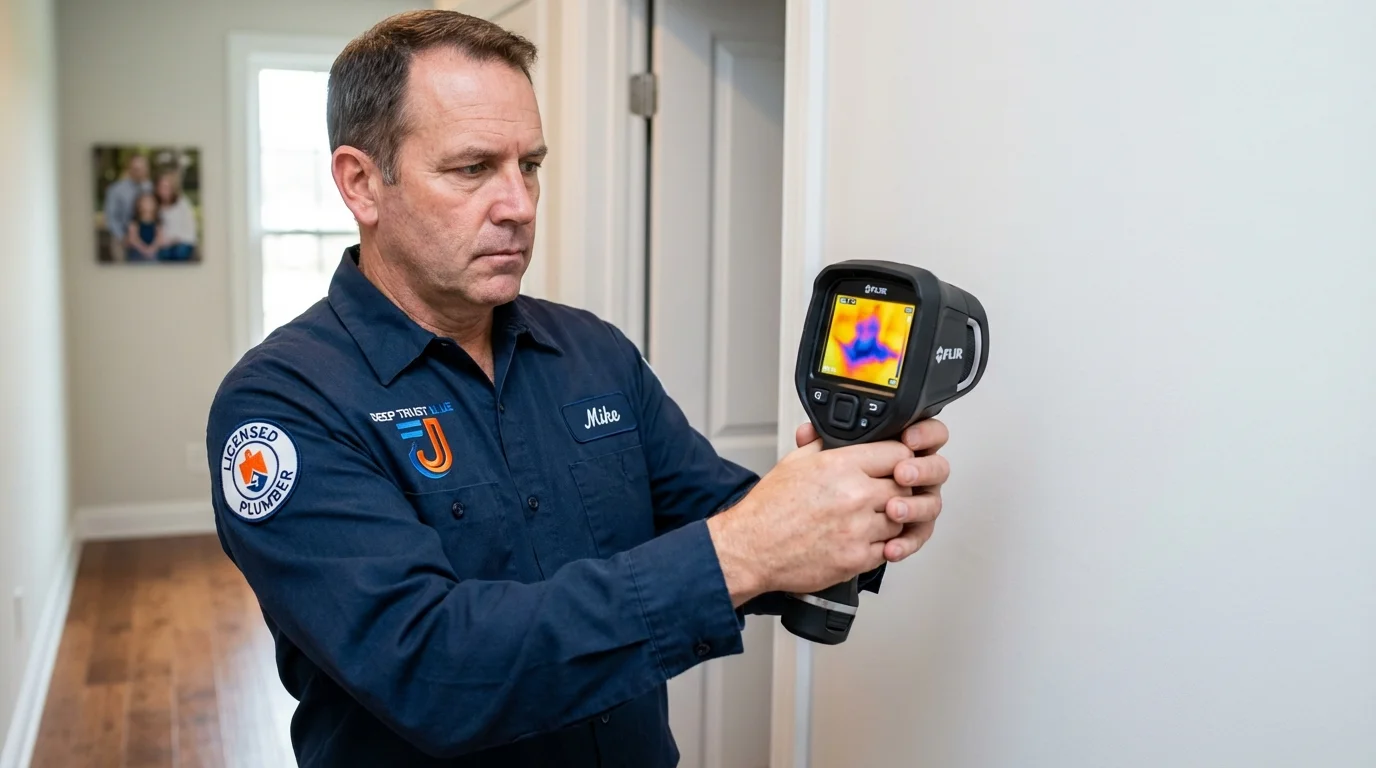 Thermal imaging leak detection by Johns Plumbing LLC in Osprey